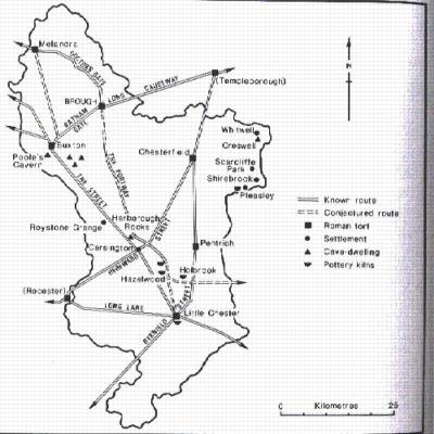 roman derbyshire map